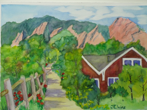 Flatirons View from Trailhead, Chautaugua Park